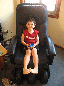 zach is 6 and half -chair